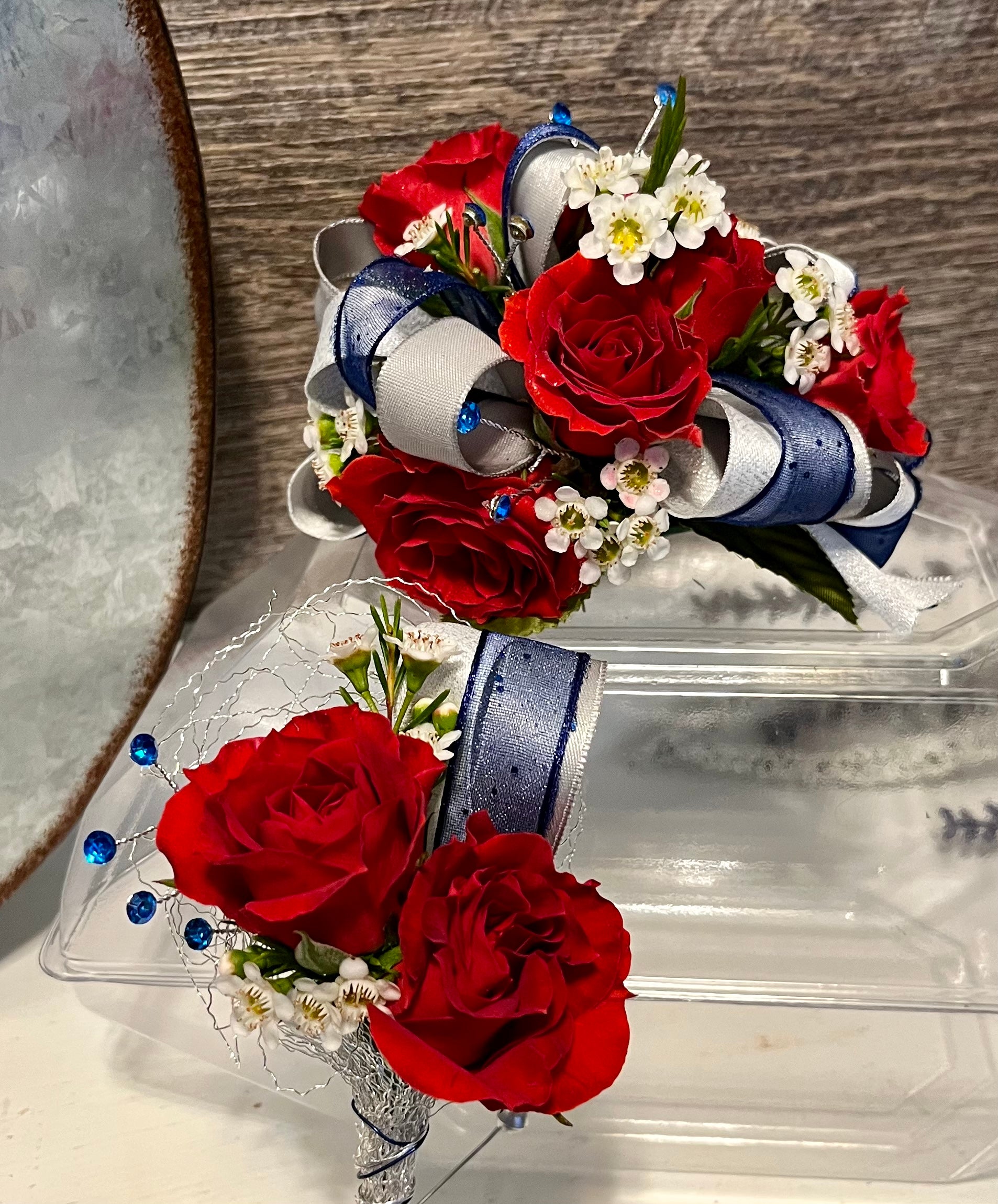 Custom Premium Corsage and Boutonnière Package