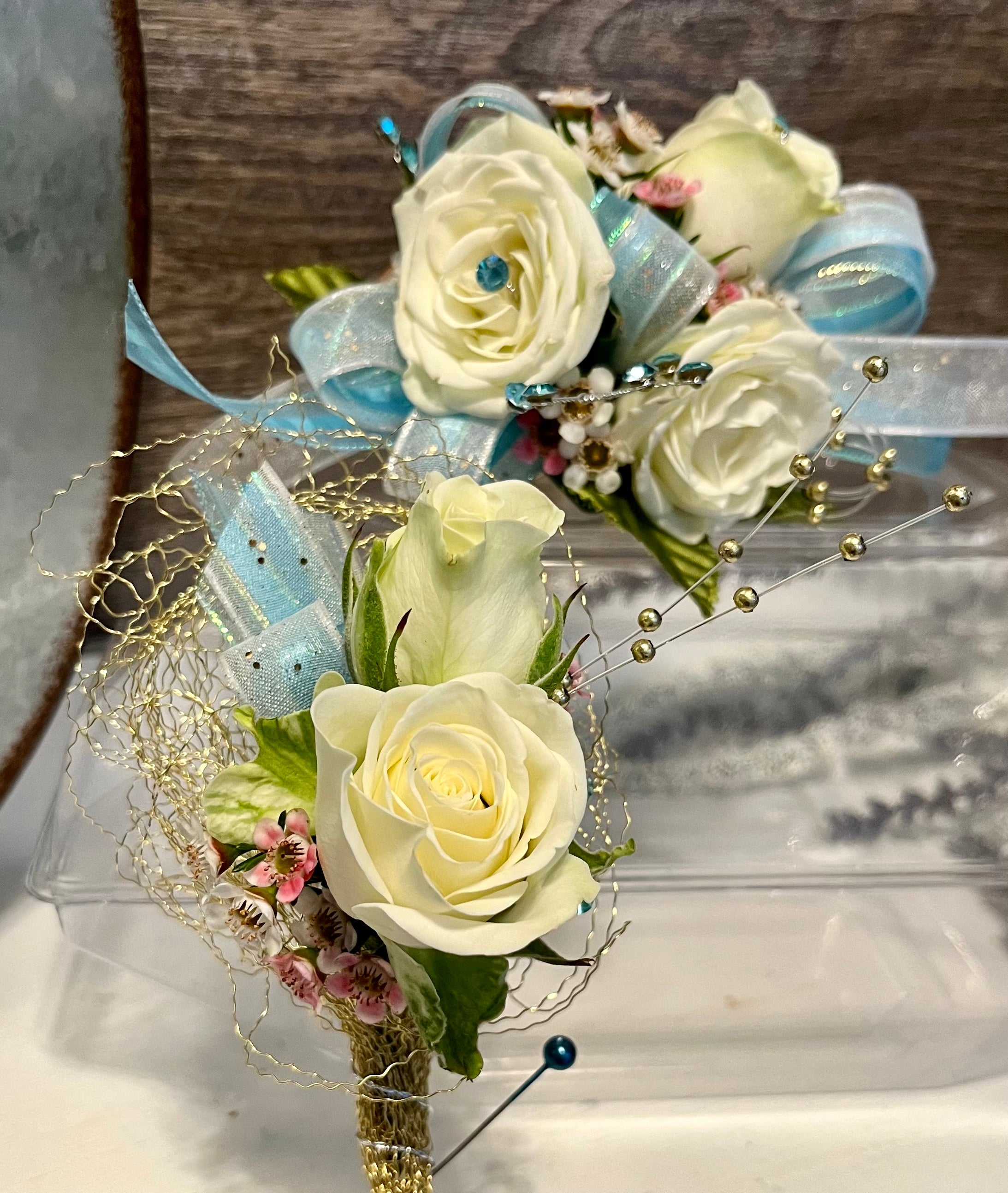 Custom Premium Corsage and Boutonnière Package