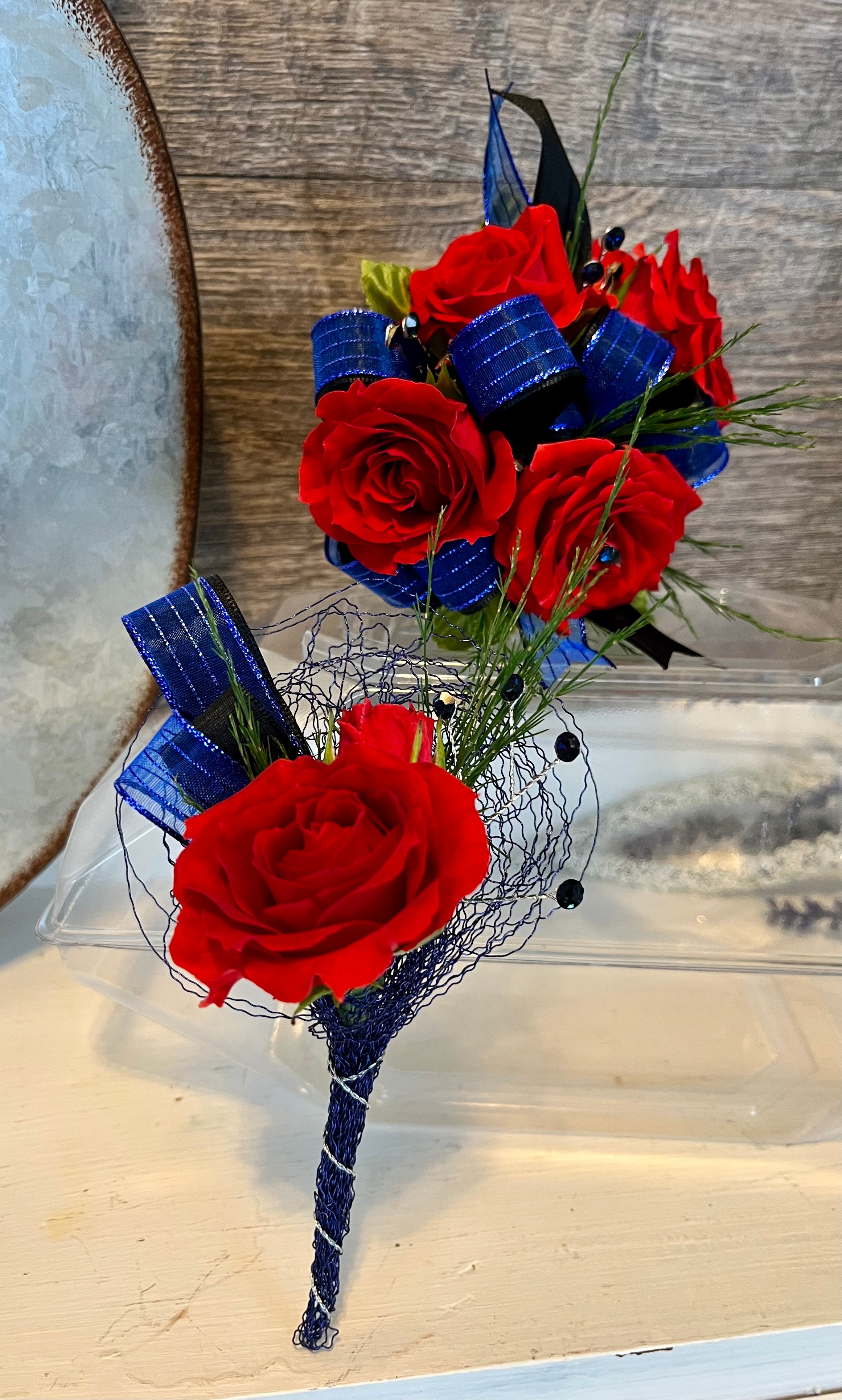 Custom Premium Corsage and Boutonnière Package