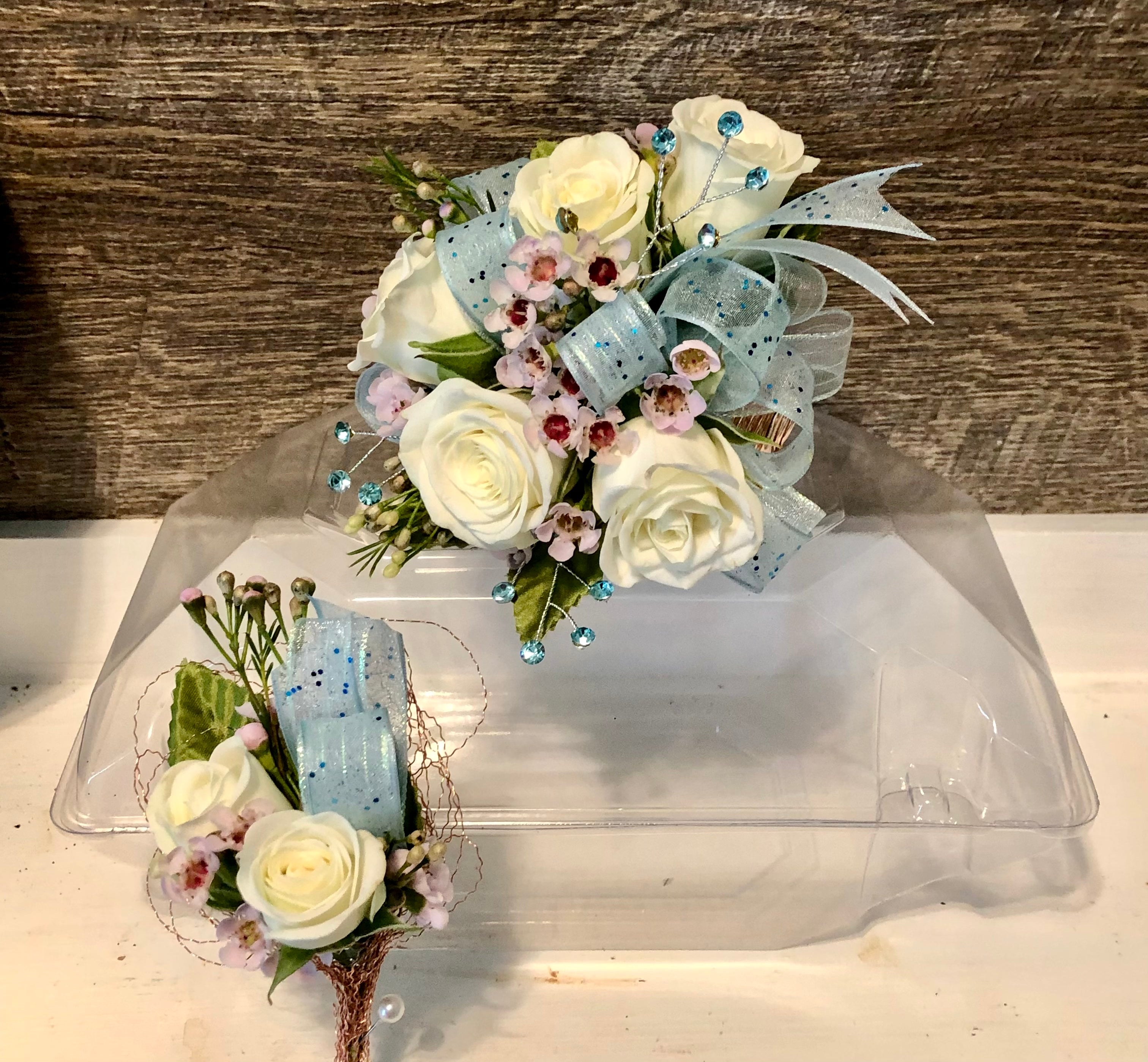 Custom Premium Corsage and Boutonnière Package