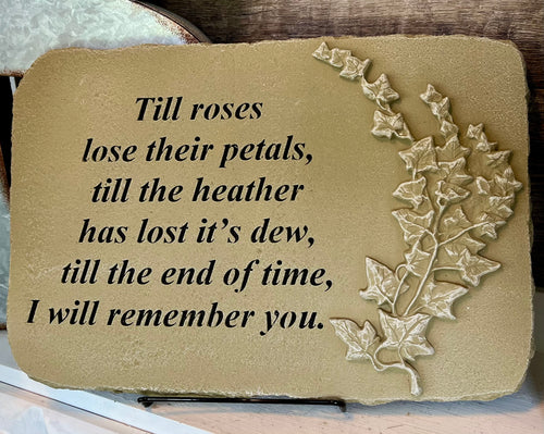 Memory Stone “Till roses lose”