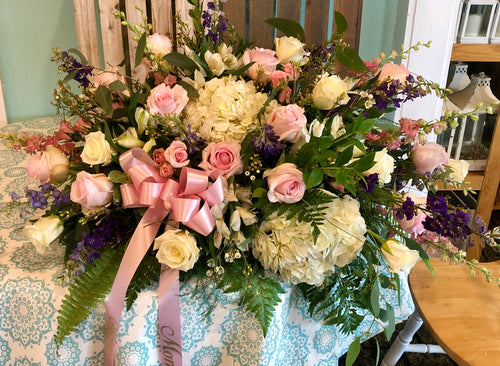 Treasured Moments Casket Spray