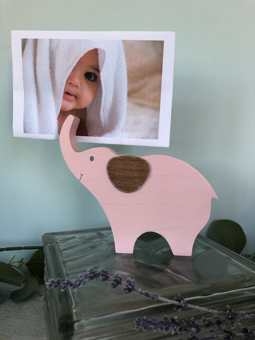 Photo/Note Holder Pink Elephant