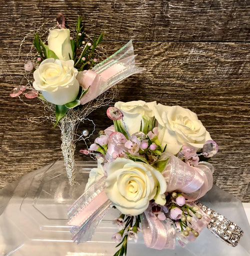 Custom Premium Corsage and Boutonnière Package