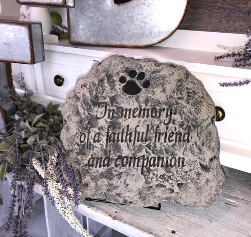 Memory Stone “In Memory of a Faithful Friend”